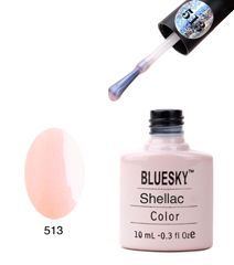 Гель-лак (Shellac) bluesky 513 (прозрачно-розовый перламутр) 10 мл.